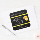 Homemade Lemon Drop Moonshine - Gepersonaliseerd Vierkante Sticker (Envelop)