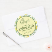 Homemade Lemon Liquor/Food/Product Label (Envelop)