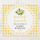 Homemade Lemonade Drink Likeurfles Etiket (Enkel label)