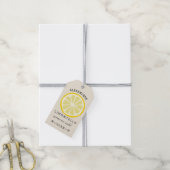 Homemade Limoncello Lemon Slice Cadeaulabel (Met Touw)