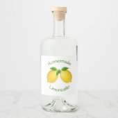 Homemade Limoncello Likeurfles Etiket (Voorkant)