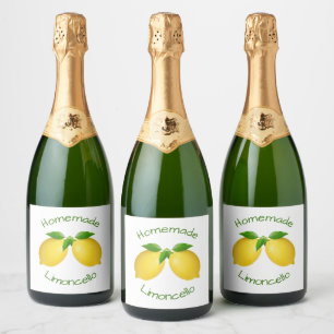 Homemade Limoncello Sparkling Wijnetiket