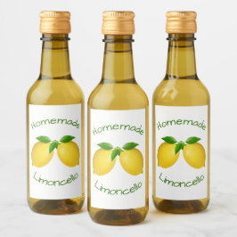 Homemade Limoncello Wijn Etiket