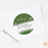 Homemade limongras zeep gepersonaliseerd ronde sticker (Envelop)