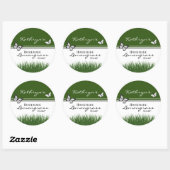 Homemade limongras zeep gepersonaliseerd ronde sticker (Vel)