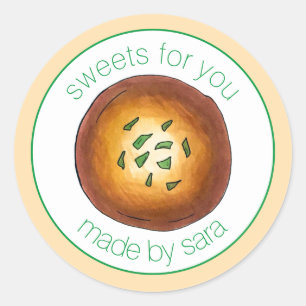 Homemade Malpua Indian Pancake Mithai Sweets Ronde Sticker