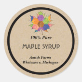 Homemade Maple Syrup Sticker (Voorkant)
