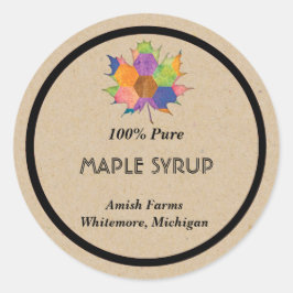 Homemade Maple Syrup Sticker