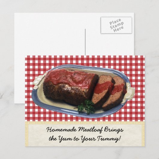 Homemade Meatloaf Briefkaart (Voorkant / Achterkant)