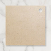 Homemade met de markeringen van de de gunst van he bedankjes labels (Achterkant)