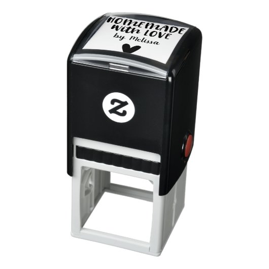 Homemade met het hart van het liefdesscript  zelfinktende stempel (Product)