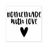 Homemade met het hart van het liefdesscript  zelfinktende stempel (Design)