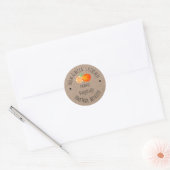 Homemade met het liefdeslabel Oranje marmalade Ronde Sticker (Envelop)