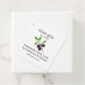 Homemade met het liefdeslabel Sloe Gin Bedankjes Labels (In situ)