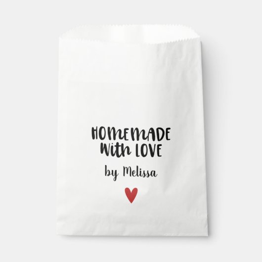 Homemade met liefde bedankzakje (Voorkant)