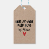 Homemade met liefde cadeaulabel (Voorkant)