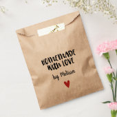 Homemade met liefde Kraft Bedankzakje (Gezegeld)