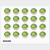 Homemade met liefde ronde sticker (Vel)