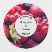 Homemade met liefdesfotojam labels (Design 2)