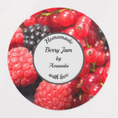 Homemade met liefdesfotojam labels (Design 1)