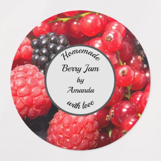 Homemade met liefdesfotojam labels (Design 1)