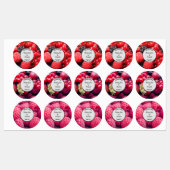 Homemade met liefdesfotojam labels (Vel)