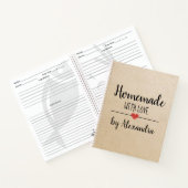 Homemade met liefdeskraftrecept  notitieboek (Binnen)