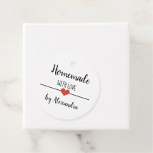 Homemade met liefdeswitscript, aangepaste favoriet