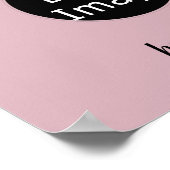 Homemade met liefhebbend stijlvol aangepast Roos R Poster (Hoek)