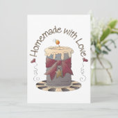 Homemade met Love Candle Kaart (Staand voorkant)
