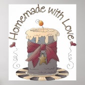 Homemade met Love Candle Poster (Voorkant)