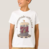 Homemade met Love Candle T-shirt (Voorkant)