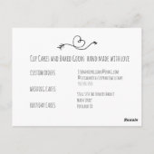 Homemade met Love | Faux Kraft Paper | Harde Pijl Briefkaart (Achterkant)