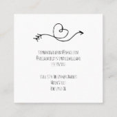 Homemade met Love |Hartelijk dank voor uw bestelli Vierkante Visitekaartje (Achterkant)