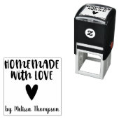 Homemade met Love Heart Small Business Zelfinktende Stempel (In situ)