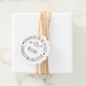 Homemade met Love Kraft Paper | Weddenschap Bedankjes Labels (In situ)