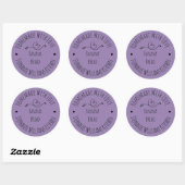 Homemade met Love Lavender | Betaalde goederen Ronde Sticker (Vel)