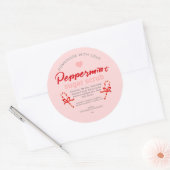 Homemade met Love Peppermint Sugar Scrub Editable Ronde Sticker (Envelop)
