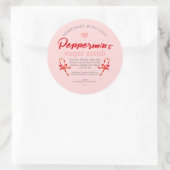 Homemade met Love Peppermint Sugar Scrub Editable Ronde Sticker (Tas)