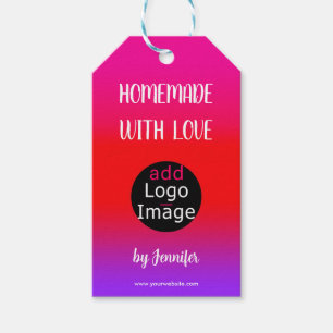 Homemade met Love Professional Logo Cadeaulabel