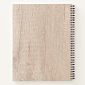 Homemade met Love Recipe Rustic Wood Custom Notitieboek (Achterkant)