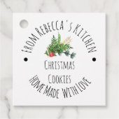 Homemade met Love Rustic Kerstkoekjes Bedankjes Labels (Voorkant)