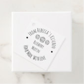 Homemade met Love Rustic Muffin Bked Goods Label (In situ)