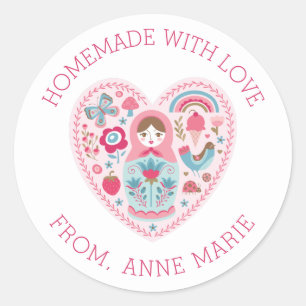 Homemade met Love Sticker