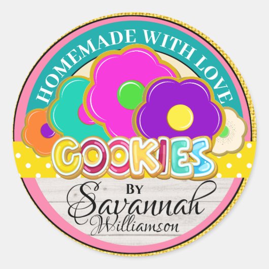 Homemade met Love Sticker (Voorkant)