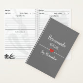 Homemade met Notitieboek liefdesgrijs recept (Binnen)
