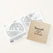 Homemade met notitieboek voor liefdeskraftrecept (Binnen)