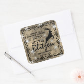 Homemade Moonshine, speciaal gepersonaliseerd "Get Vierkante Sticker (Envelop)