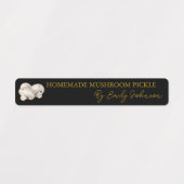 Homemade Mushroom Pickle Thin Label (Design 1)
