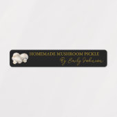 Homemade Mushroom Pickle Thin Label (Design 2)